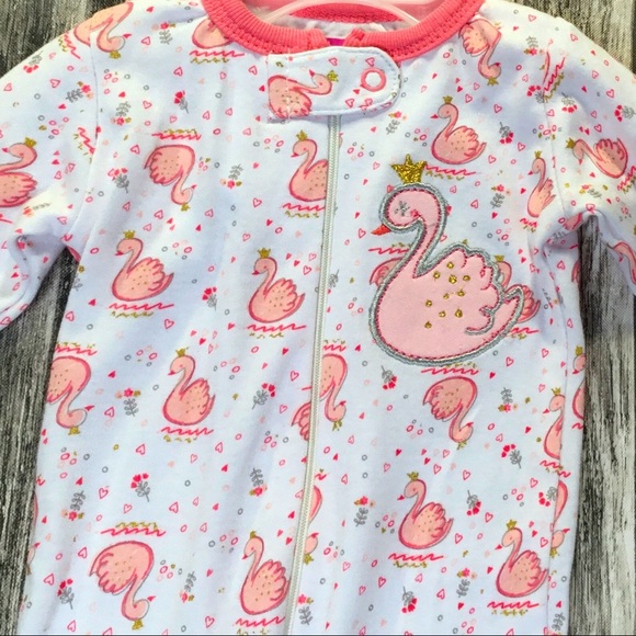 Swiggles Swan Girls Princess Pajama Sz 0/3… - Picture 2 of 5